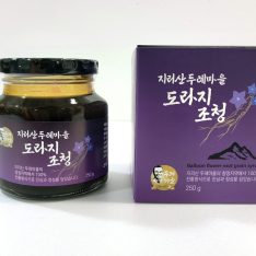 지리산 두레마을 도라지 조청 박스와 병